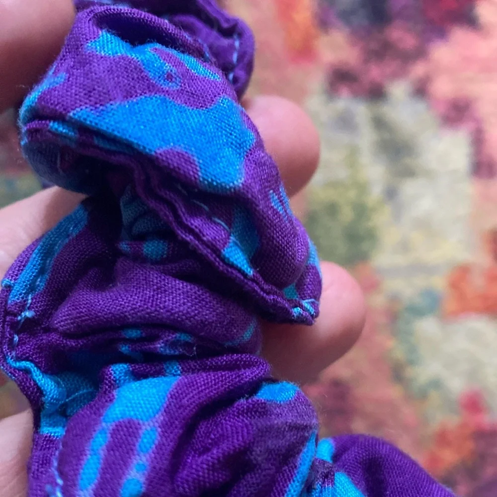 Mexicali Blues Purple and Blue Hair Scrunchie